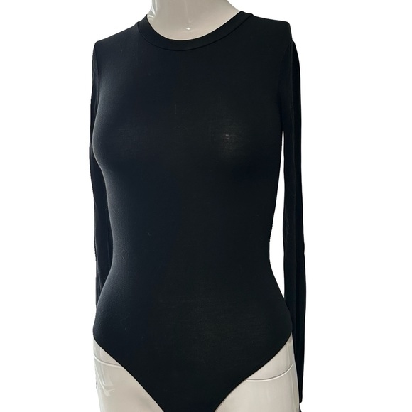 Wilfred Black Fitted Long Sleeve Bodysuit - Picture 1 of 3